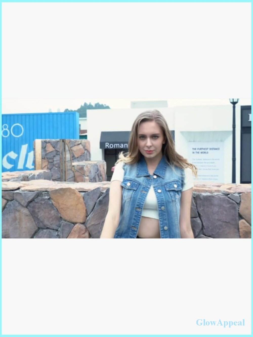 Cropped Distressed Denim Vest Spread Collar Sleeveless Jean Jacket - Picture 7 of 7